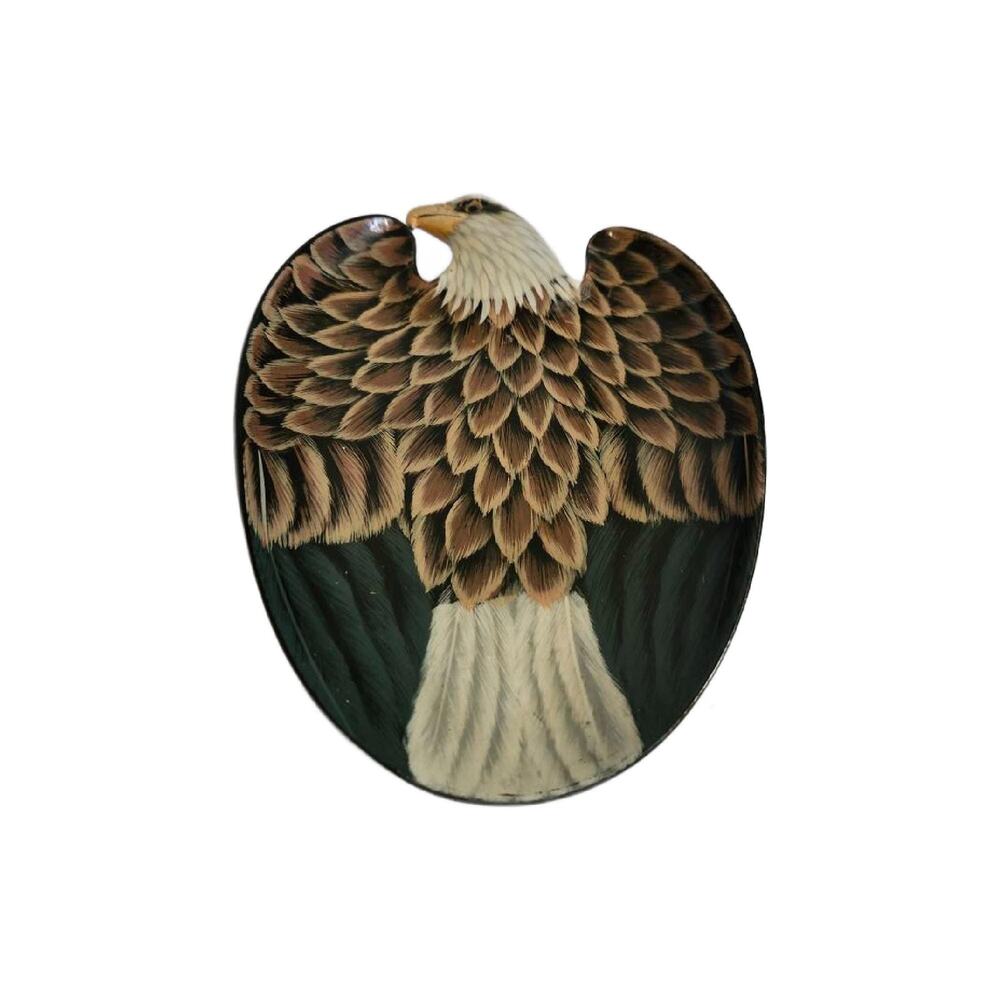 Vintage Eagle Mens Dresser Lacquerware Valet Trinket Dish
